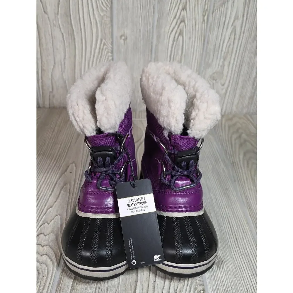 Sorel Yoot Pac Nylon Waterproof Winter Boots Toddler Kids Size 9 NEW